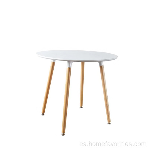 mesa de comedor de muebles de madera redonda precio bajo moderno